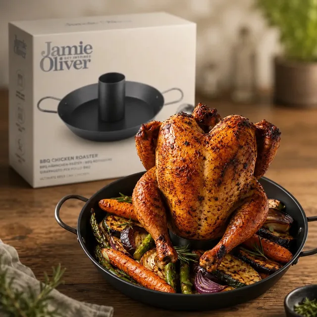Barbecue Kip Grill - 30cm Beer Can chicken (43cm met handvaten)
