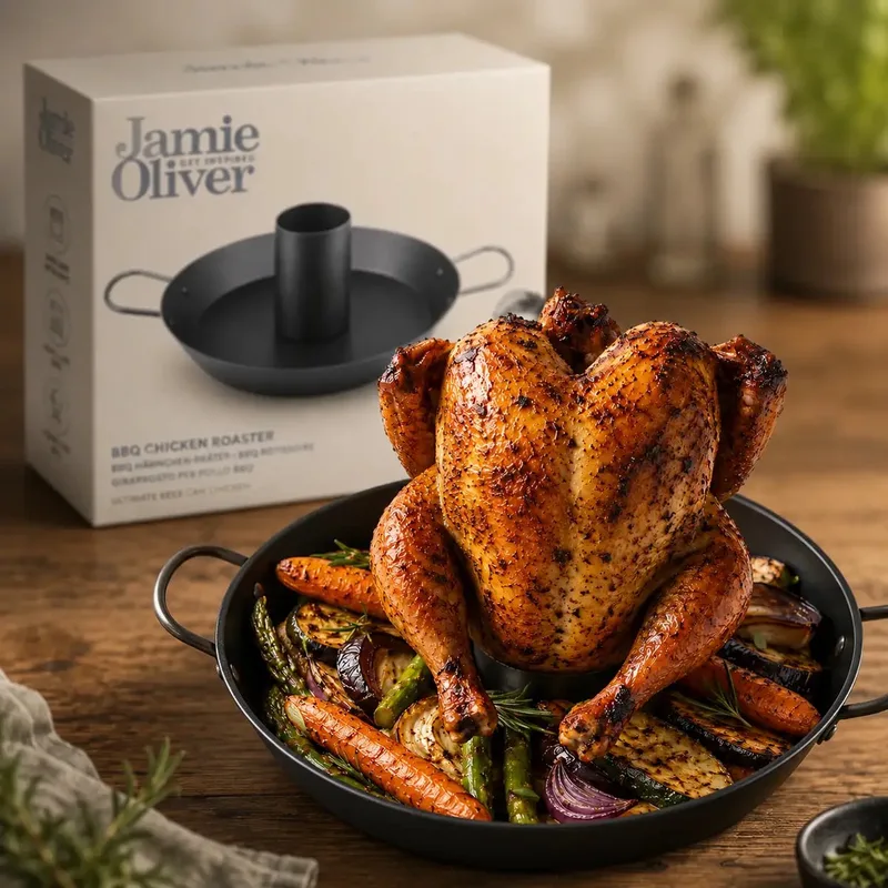 Barbecue Kip Grill - 30cm Beer Can chicken (43cm met handvaten) by Jamie Oliver in Grey – product photo 1 of 5