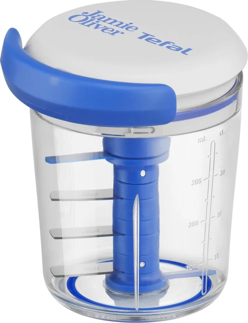 Jamie Oliver 5 Second Hakmolen - 450 ml - Compact - Snel en Efficiënt - Geschikt voor Groenten en Noten by Jamie Oliver in White, Blue – product photo