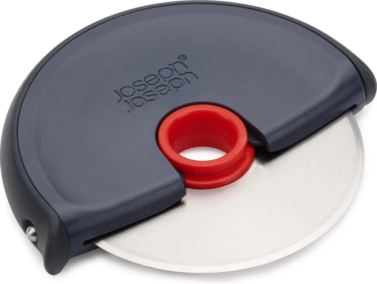 Disc Pizzasnijder – Easy-Clean – Verwijderbaar Mes – BPA-vrij & Vaatwasserbestendig van Joseph Joseph in Grijs – productfoto