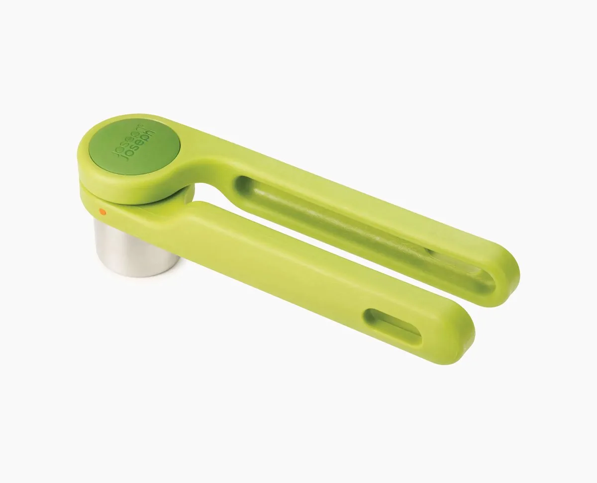 Helix Knoflookpers - 17,6 x 4,6 x 5,8 cm van Joseph Joseph in Groen – productfoto