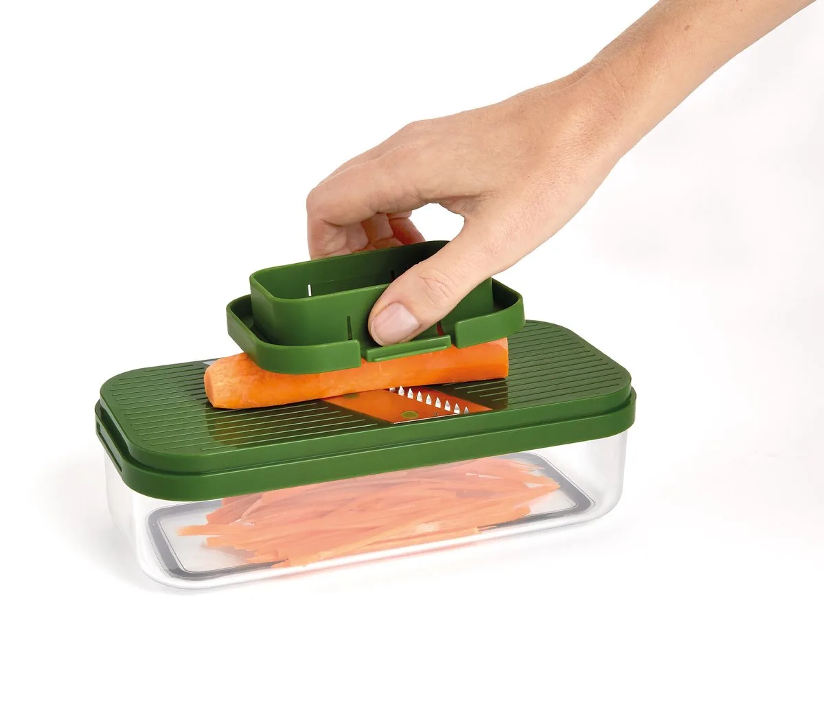 Multi-Prep Compact Mandoline met Opvangbak 6-Delig - Polypropyleen van Joseph Joseph in Meerkleurig – productfoto