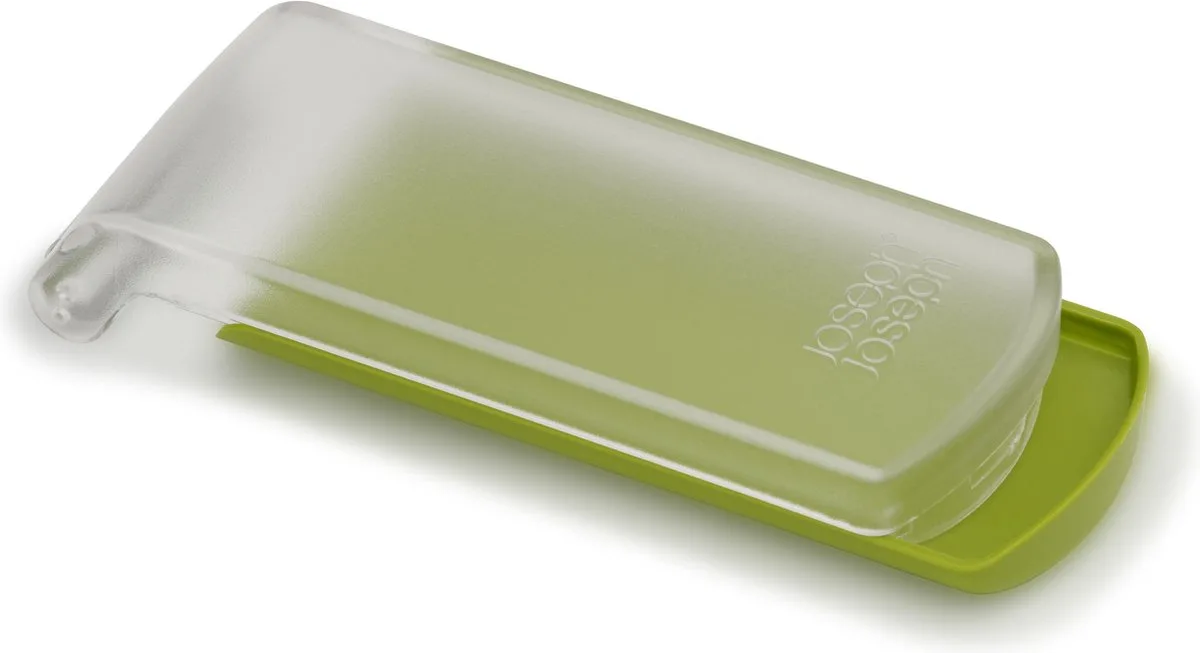 PeelStore Dunschiller, met Opvangbak van Joseph Joseph in Groen – productfoto
