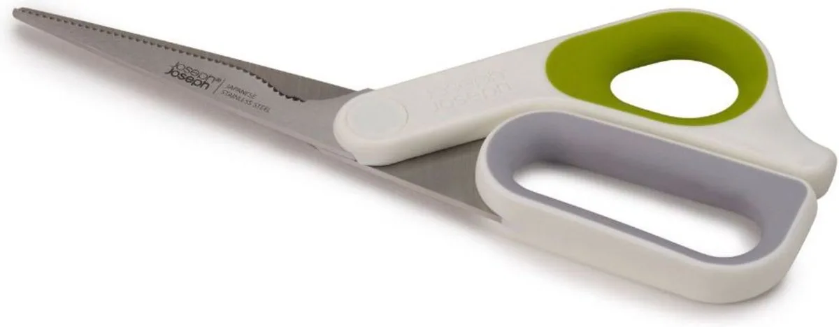 PowerGrip Keukenschaar, Groen/Wit fra Joseph Joseph i Hvid – produktbillede