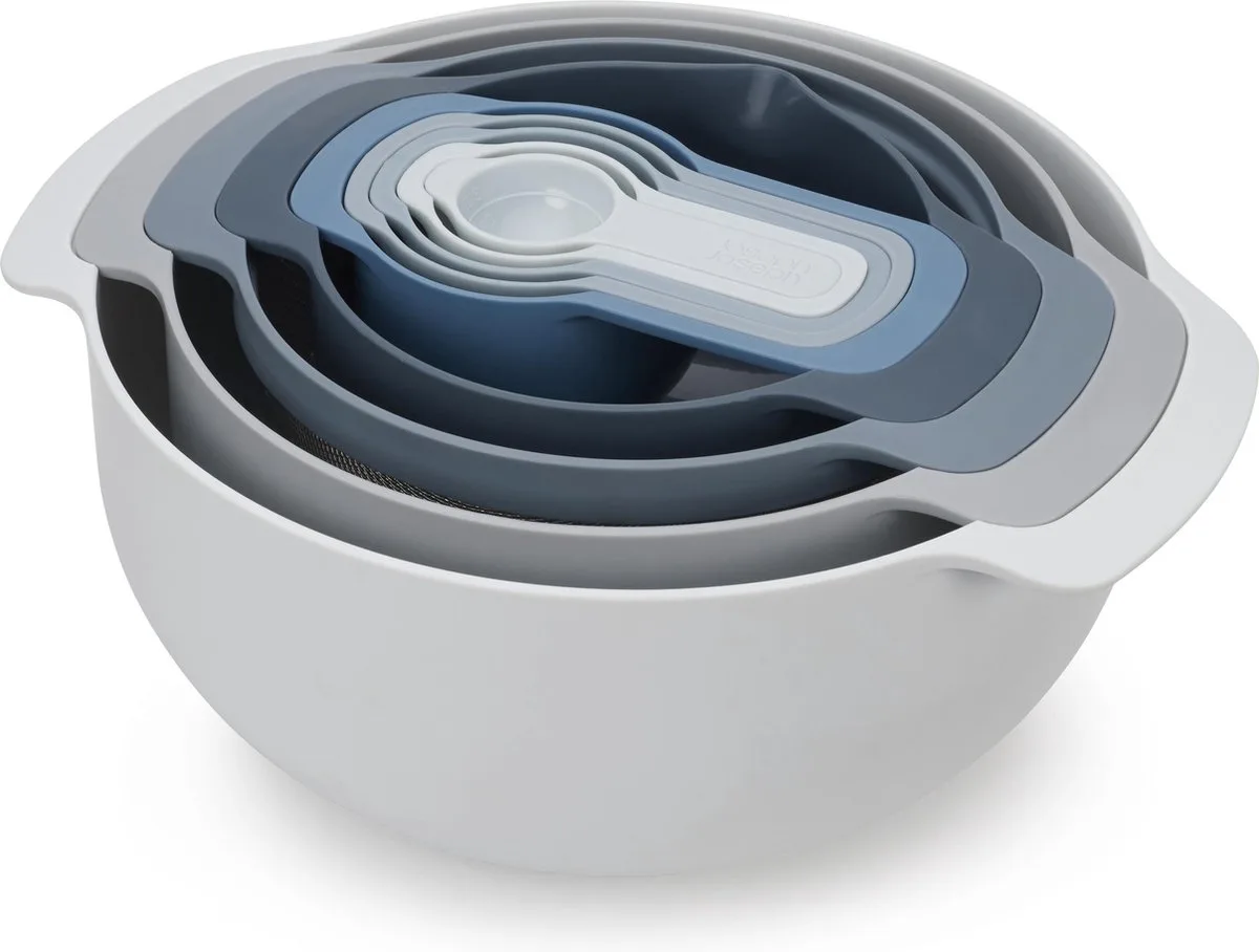 Schalenset met Maatlepels, 9-delig van Joseph Joseph in Blauw – productfoto