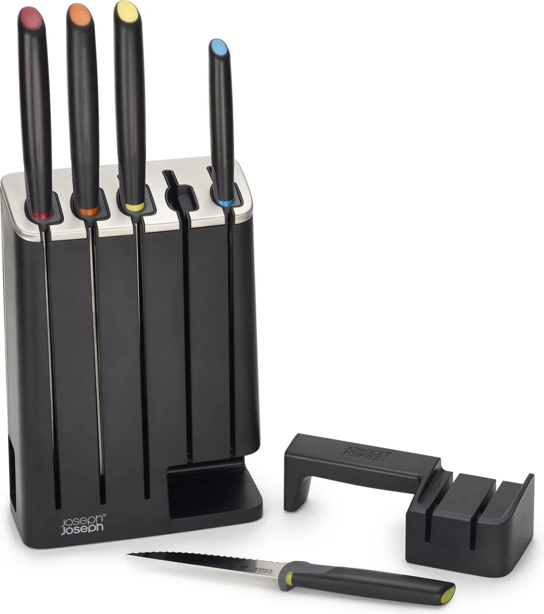 SlimBlock met Set van 5 Elevate Messen van Joseph Joseph in Zwart – productfoto