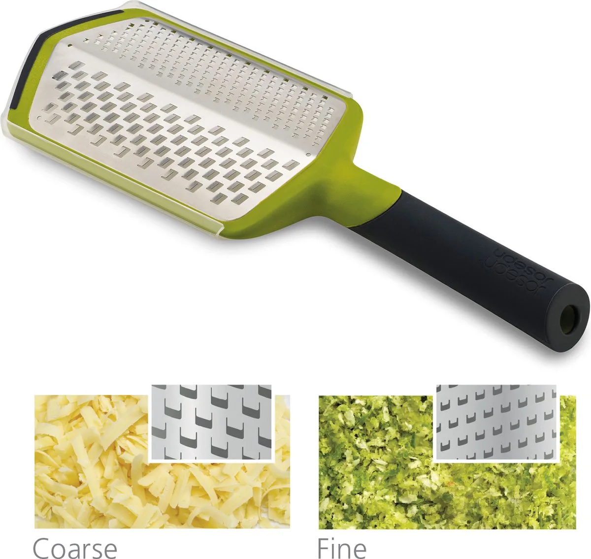 Twist Grater Coarse & Fine de Joseph Joseph en Vert – photo produit