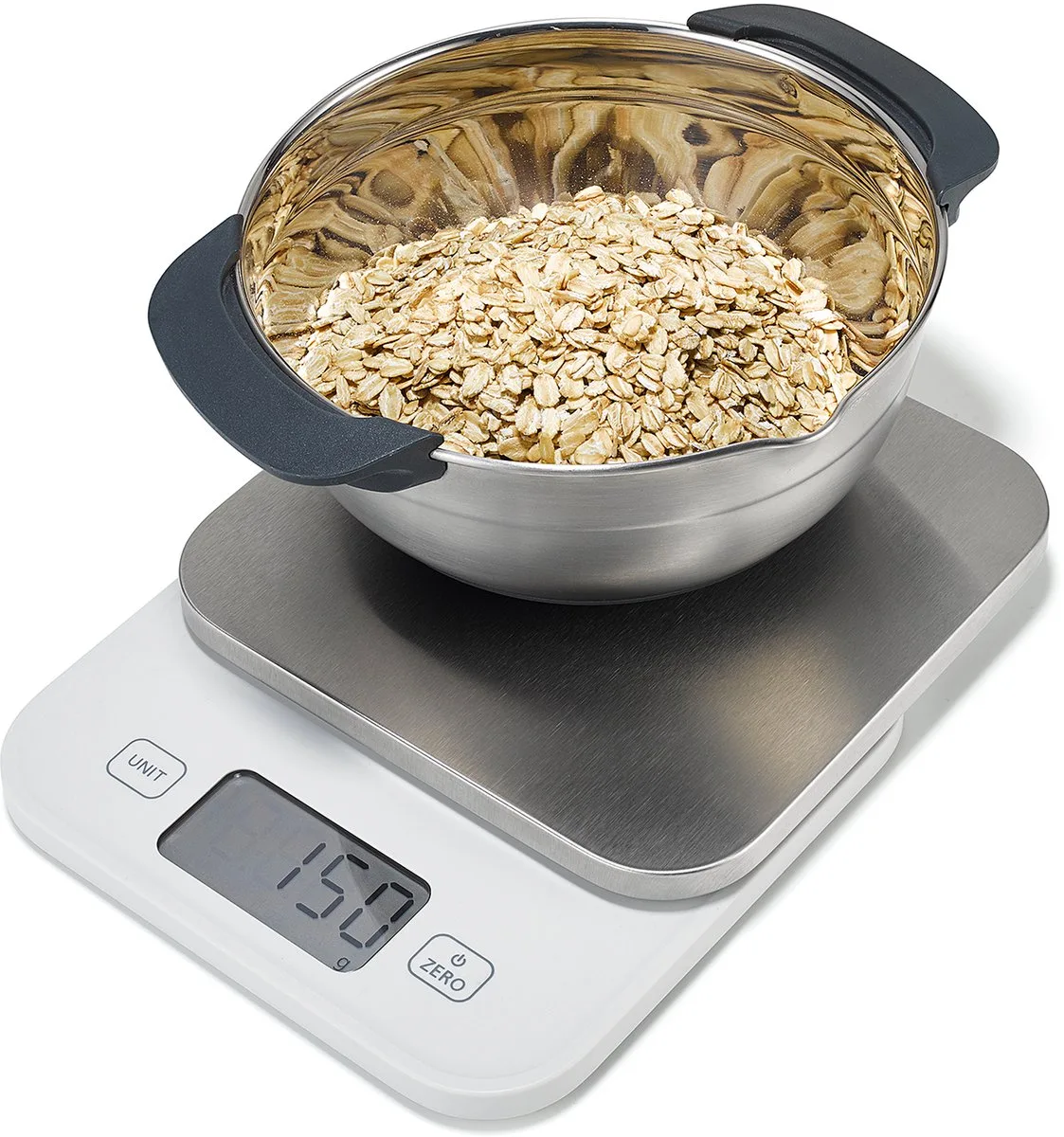 Vision Digitale Keukenweegschaal 5 kg Roestvrij Staal von Joseph Joseph in Weiß – Produktfoto