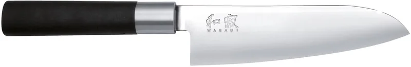 Santoku Wasabi Black 16 cm by Kai in Silver – product photo