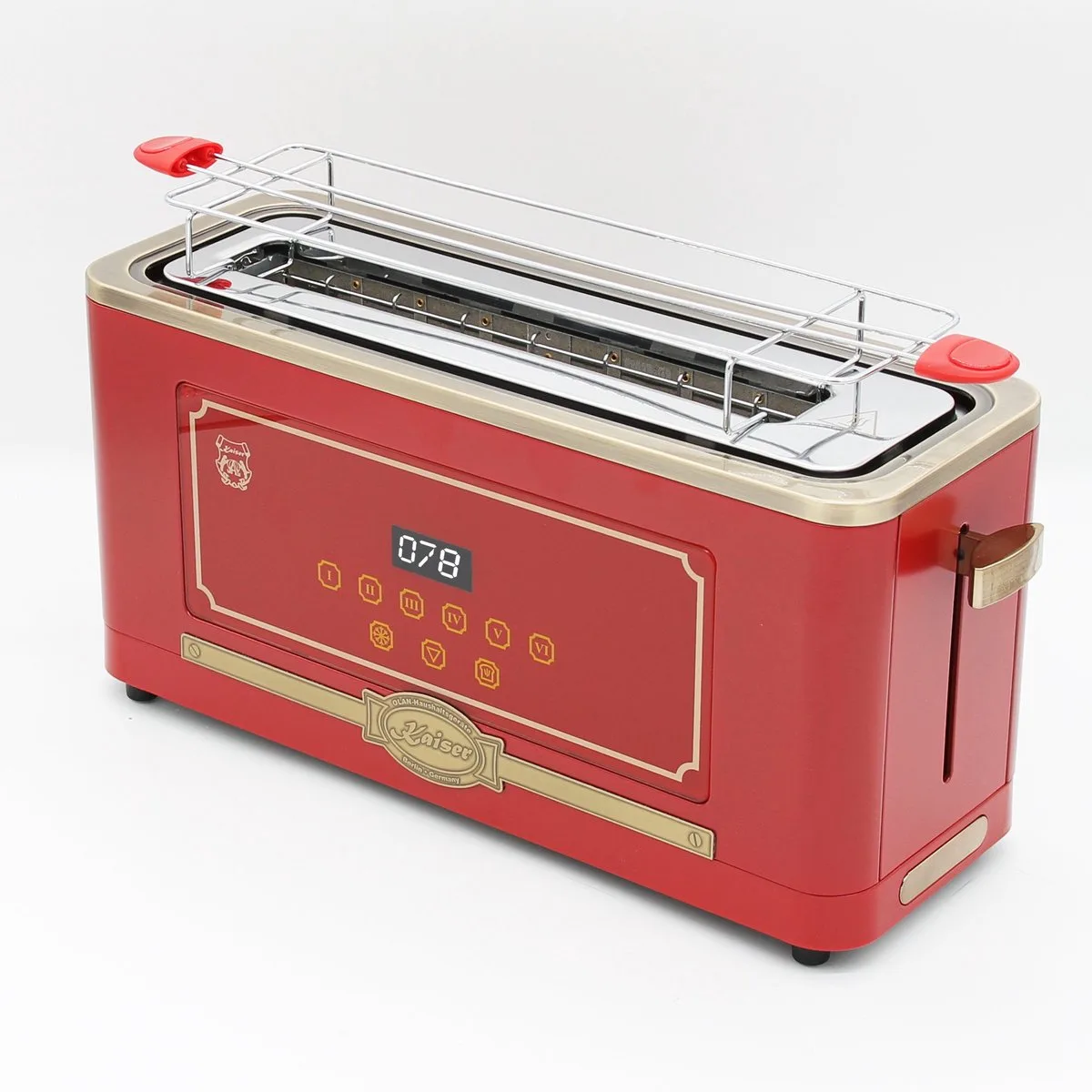 broodrooster - retro broodrooster - T 4000 RotEm - taoster - 6 verschillende toastniveaus - ontdooifunctie - opwarmfunctie - broodjeswarmrooster von Kaiser in Bordeaux – Produktfoto