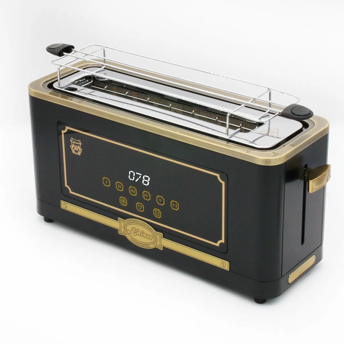 broosdrooster - retro broodrooster T 4000 Em - retro - taoster - 6 verschillende toastniveaus - ontdooifunctie - opwarmfunctie - broodjeswarmrooster de Kaiser en Bronze – photo produit