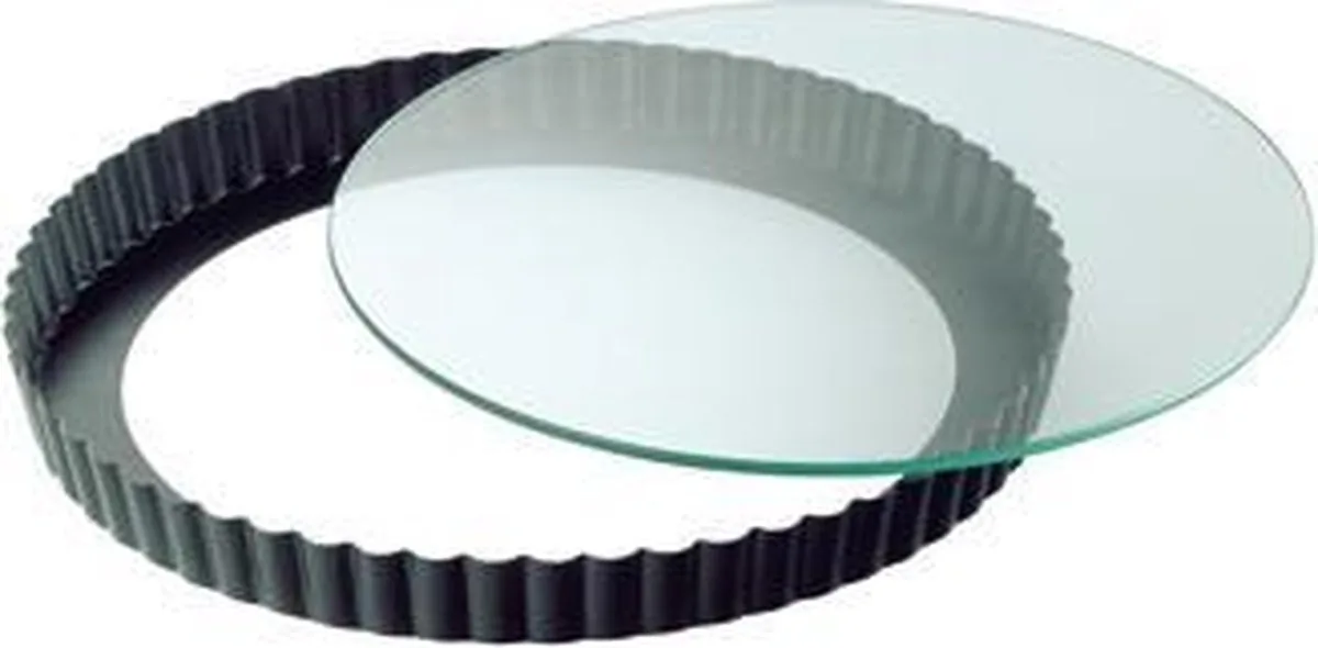 Inspiration Quichevorm 28cm met glas- losse bodem van Kaiser in Grijs – productfoto
