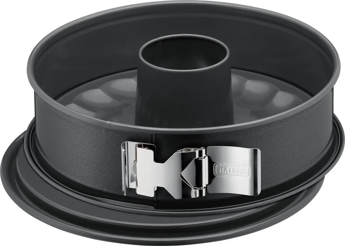 La Forme Plus Springvorm - Bakvorm - Ø28 cm - Met 2 Bodems - Non-Stick Coating - Lekvrij van Kaiser in Zwart – productfoto