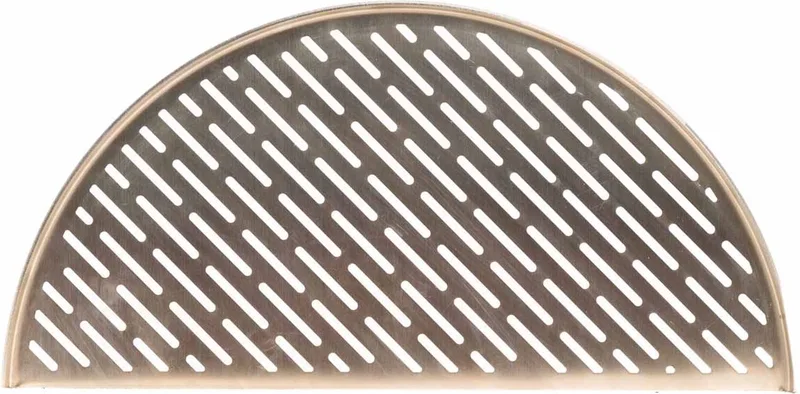 Halve Maan RVS Grillrooster voor Vis en Groenten Big Joe® – Voor Delicate BBQ Gerechten de Kamado Joe en Argent – photo produit