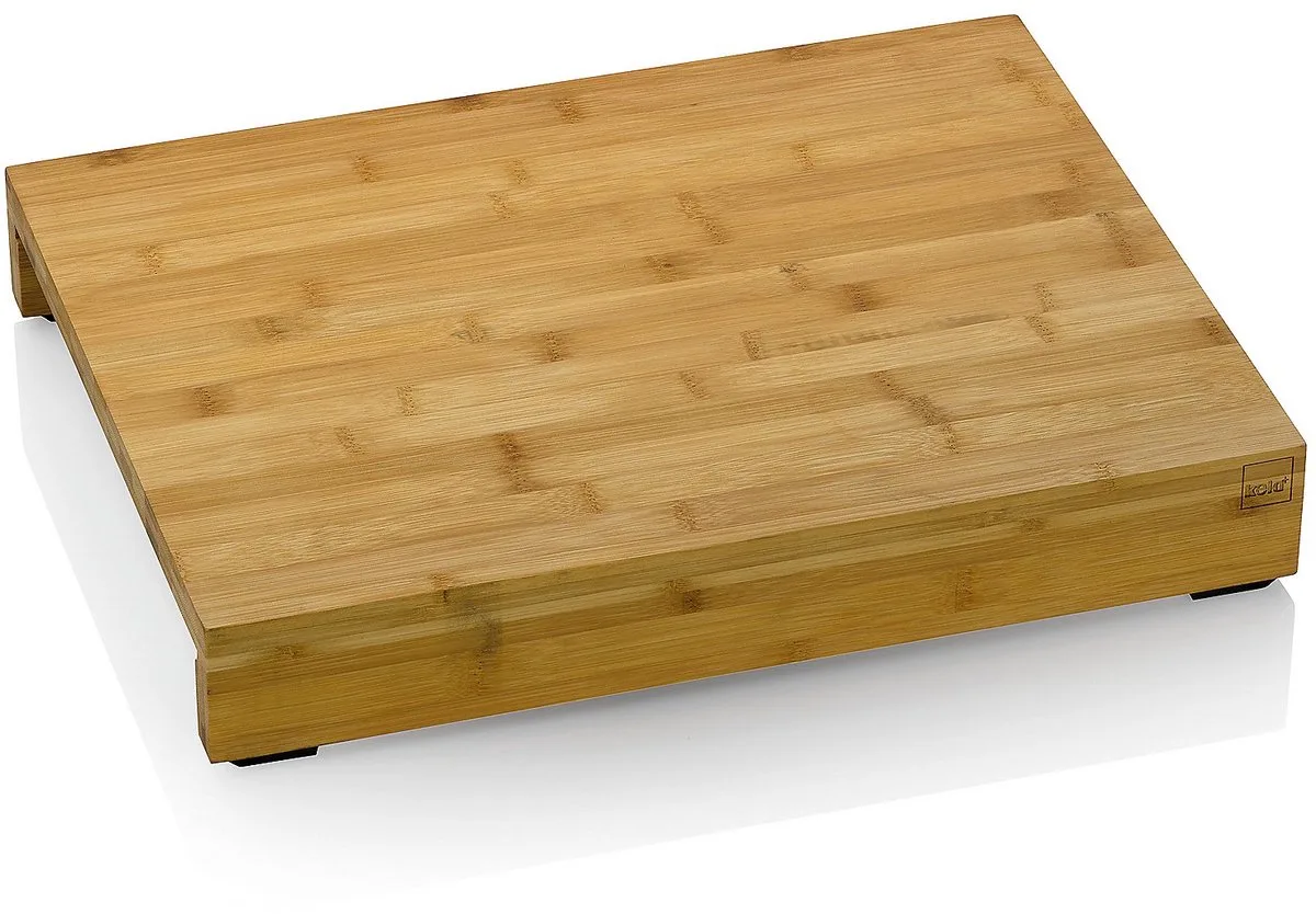 Bamboe Snijplank met 3 RVS lades van Kela in Bruin – productfoto