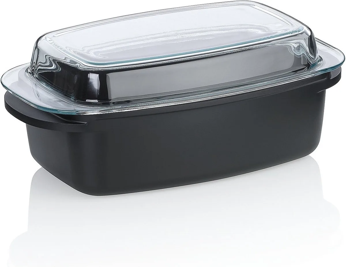 Braadpan, 4.5 L, met Deksel, Non-stick, PFAS/PTFE vrij, Gegoten Aluminium van Kela in Zwart – productfoto