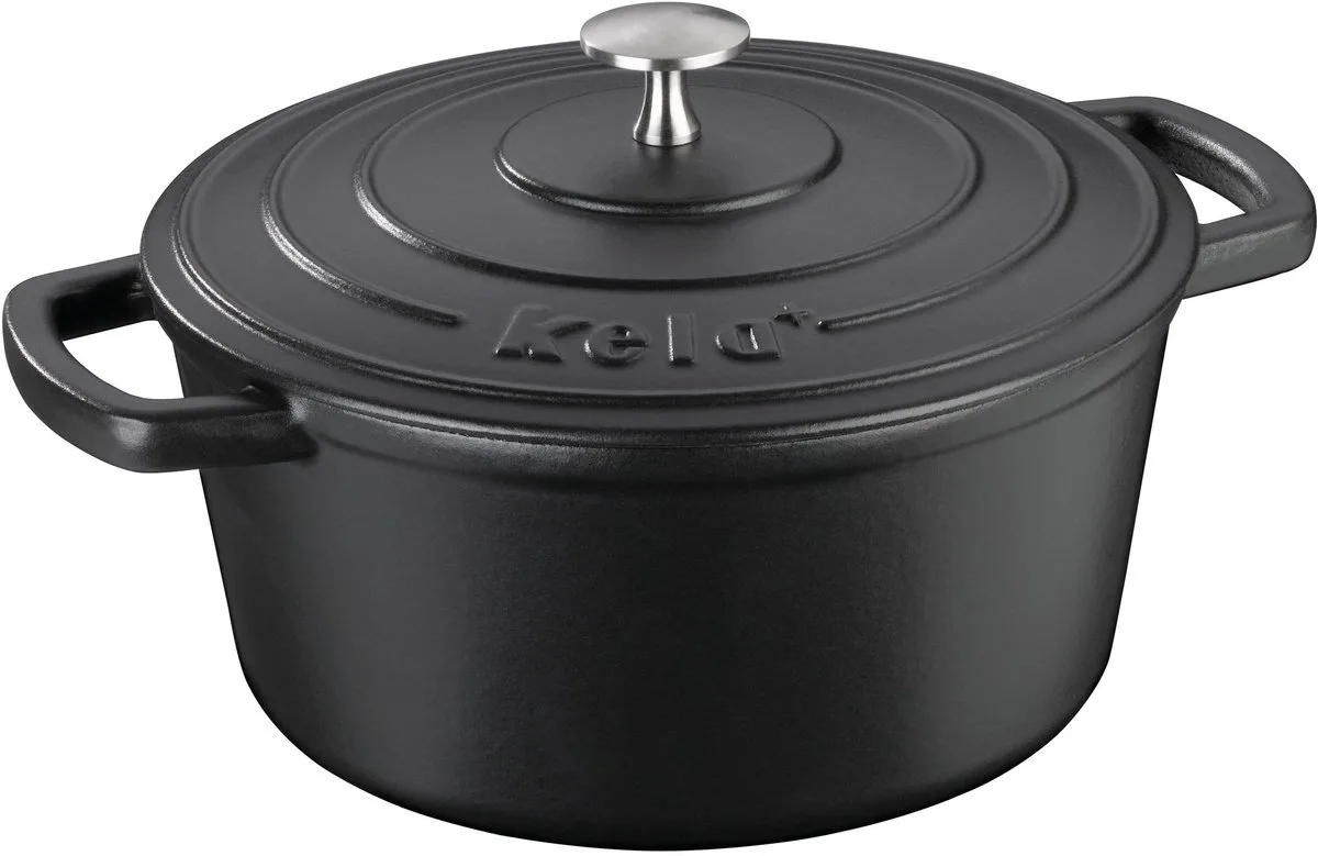 Braadpan Gietijzer 24 cm de Kela en Noir – photo produit