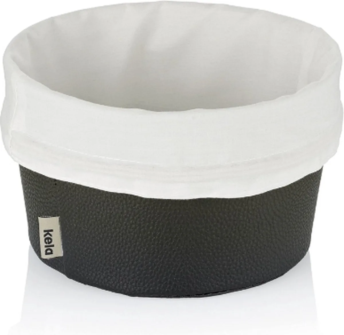 Broodmand, 2-Delig, Kunstleer, Ø 19 cm by Kela in Black – product photo