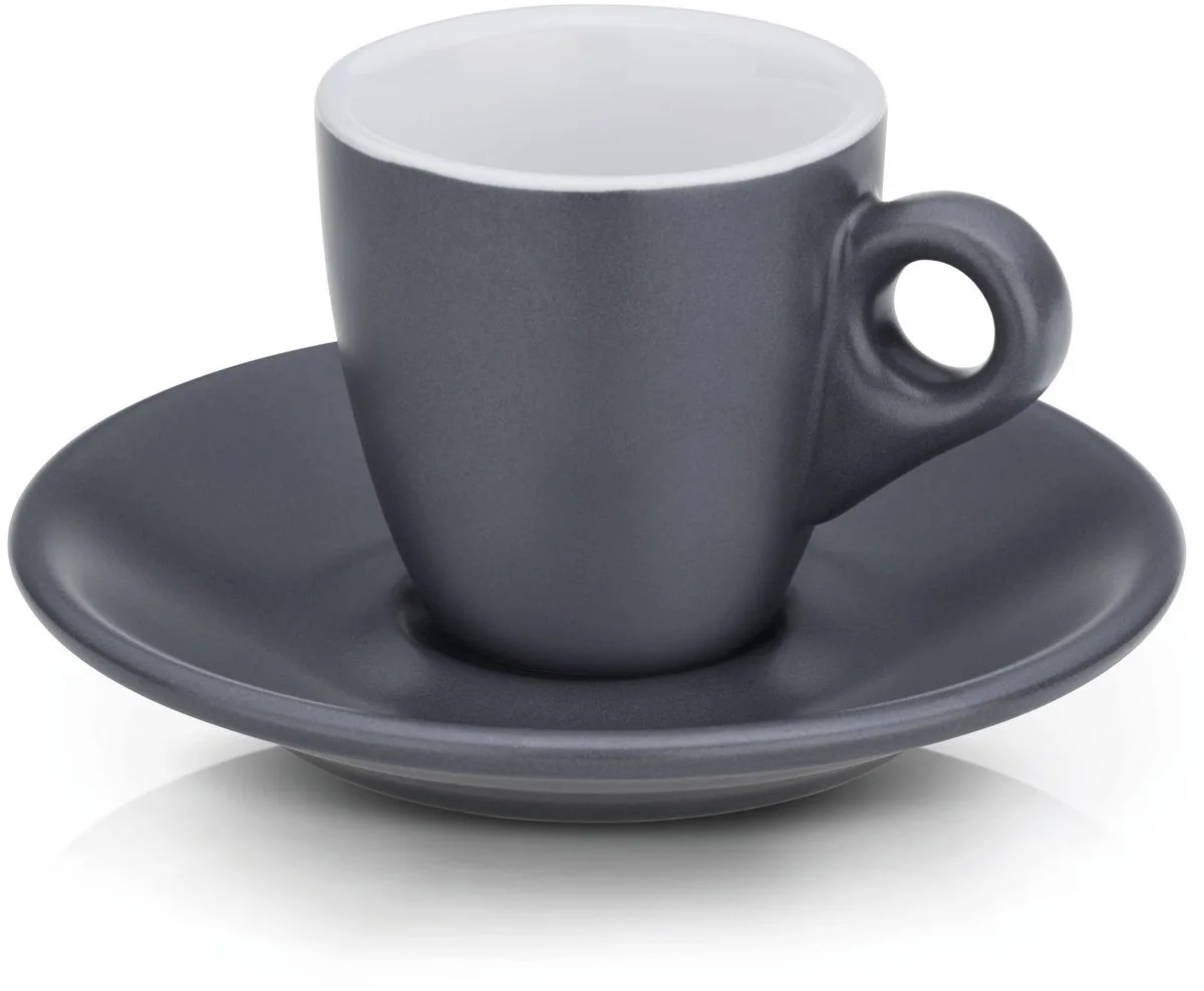 Espresso Kop en Schotel Set van Kela in Grijs – productfoto