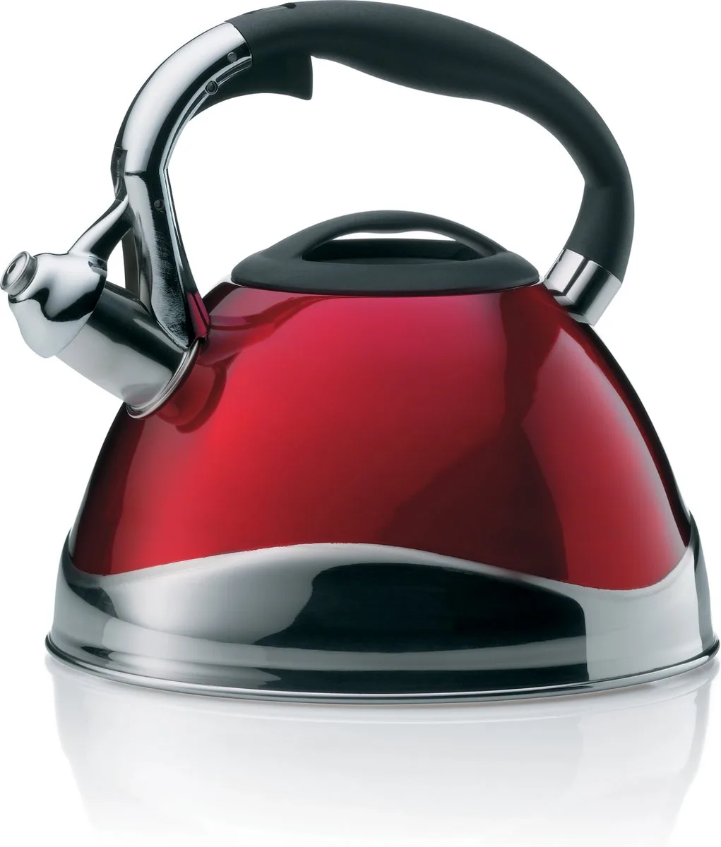 Fluitketel 3 L, Rood van Kela in Rood – productfoto