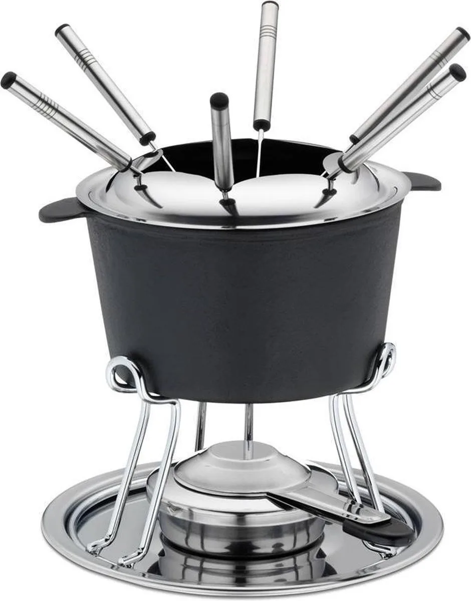 Fondueset Comore Gietijzer van Kela in Zwart – productfoto