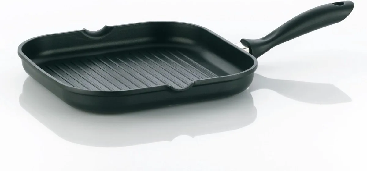 Grillpan Vierkant 28 cm van Kela in Zwart – productfoto