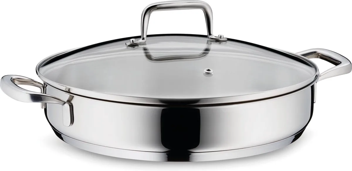 Hapjespan RVS, 28 cm van Kela in Zilver – productfoto
