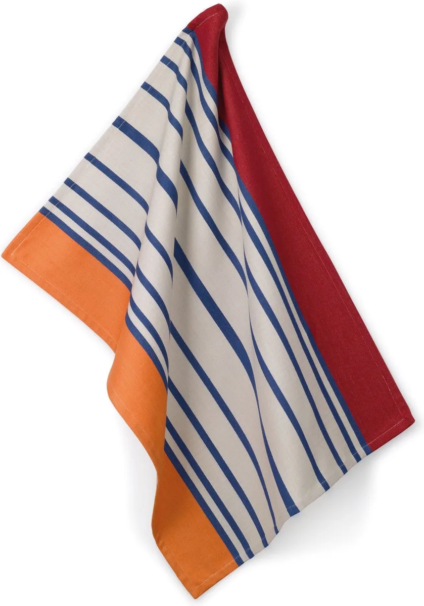 Keuken - Ethno Tea Towel van Kela in Oranje – productfoto