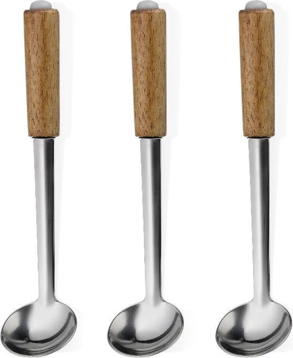 Keuken - Modessa Fondue Spoons Set of 6 Pieces van Kela in Bruin – productfoto