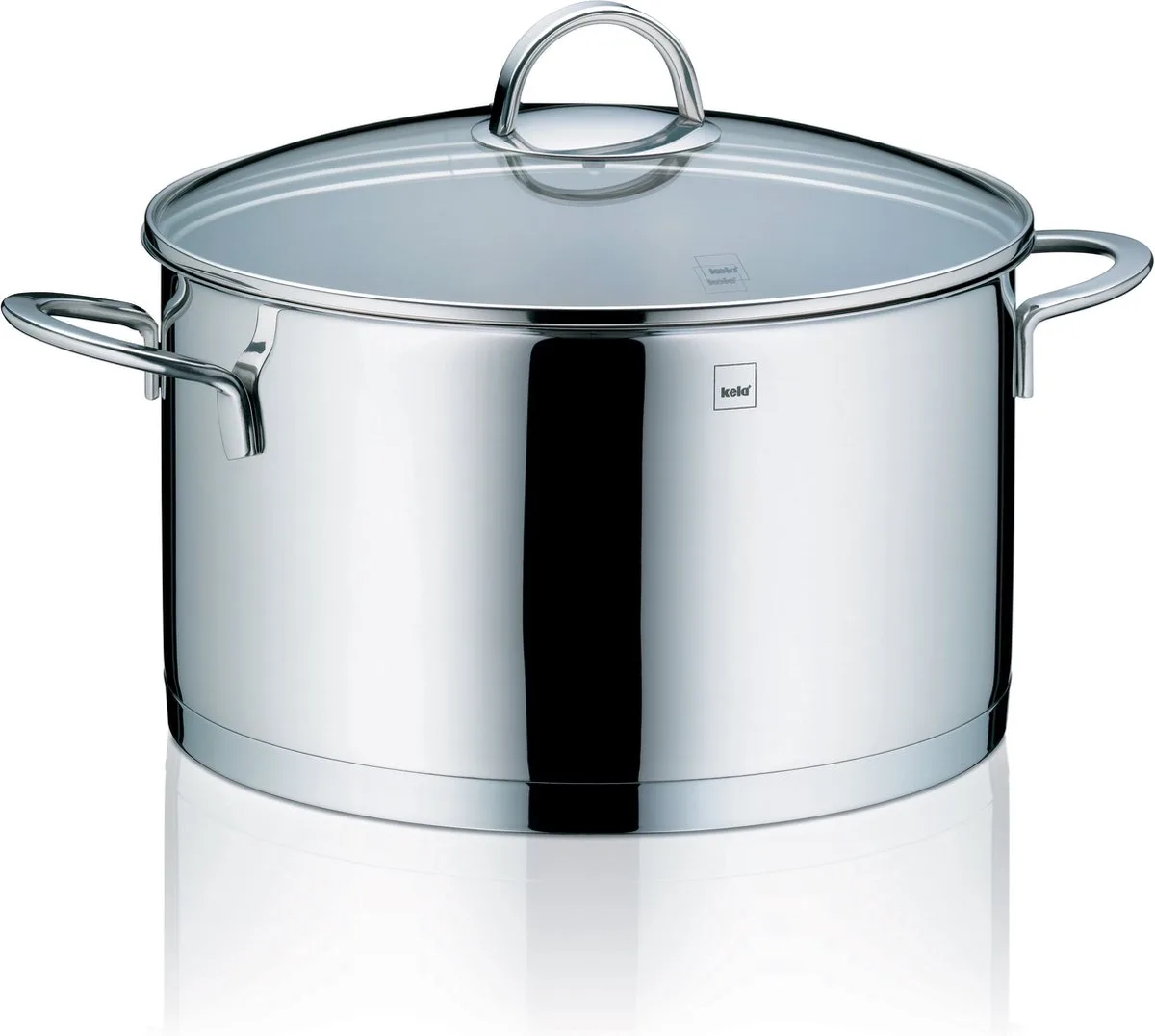Kookpan hoog 24 cm - RVS van Kela in Zilver – productfoto