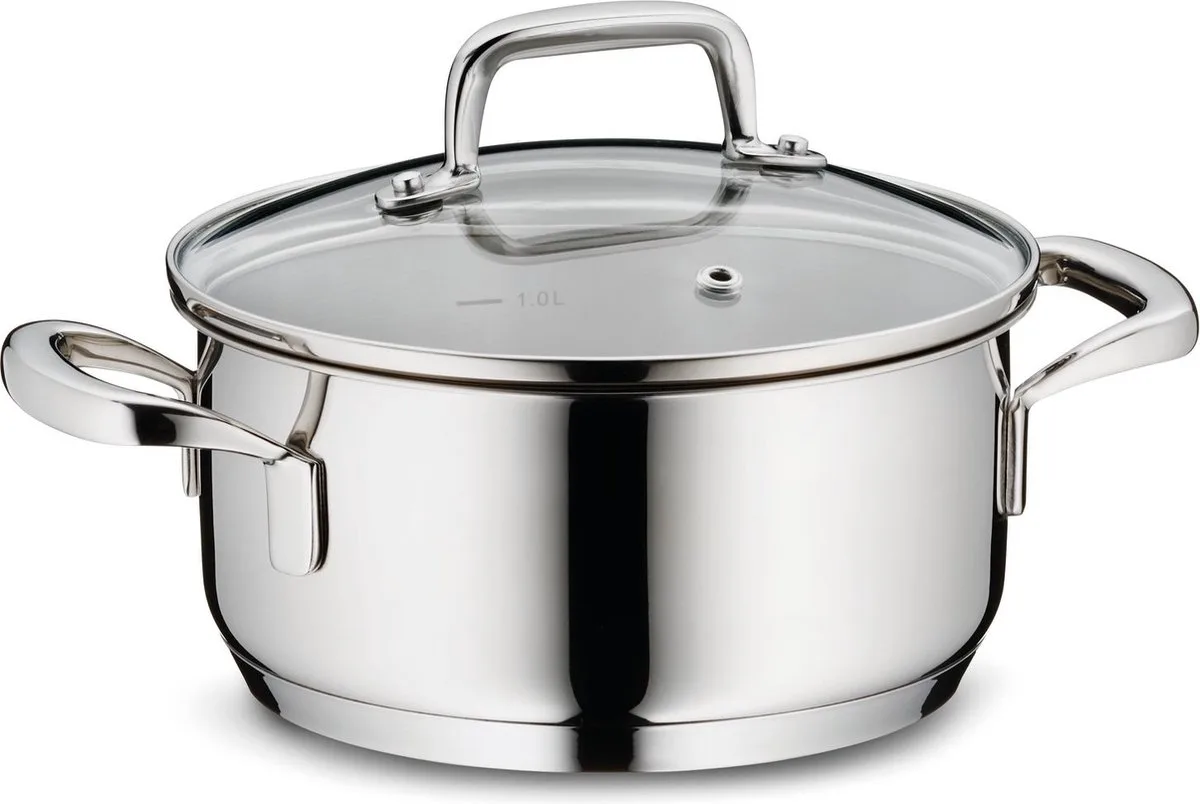 Kookpan RVS, 1,2 L van Kela in Zilver – productfoto