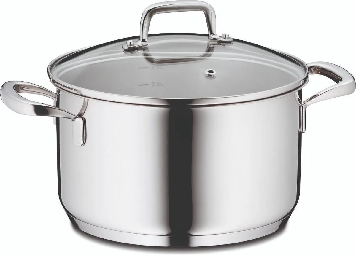 Kookpan RVS, 3,2 L van Kela in Zilver – productfoto