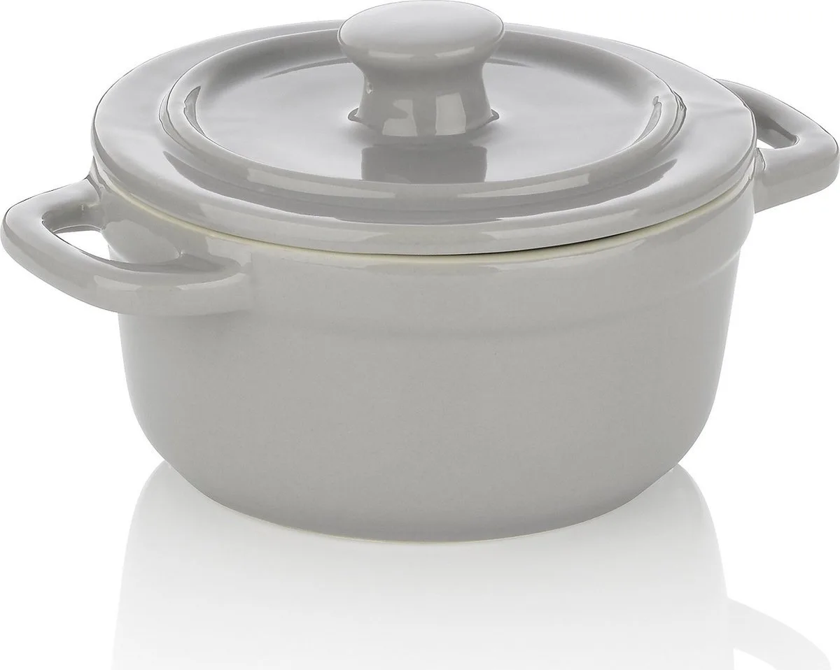 Oven Braadpan, Ø 14 cm, Keramiek by Kela in Grey – product photo