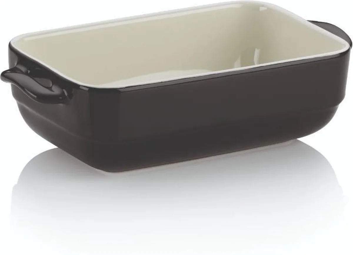 Ovenschaal Keramiek 22.5 cm x 12.5 cm van Kela in Zwart – productfoto