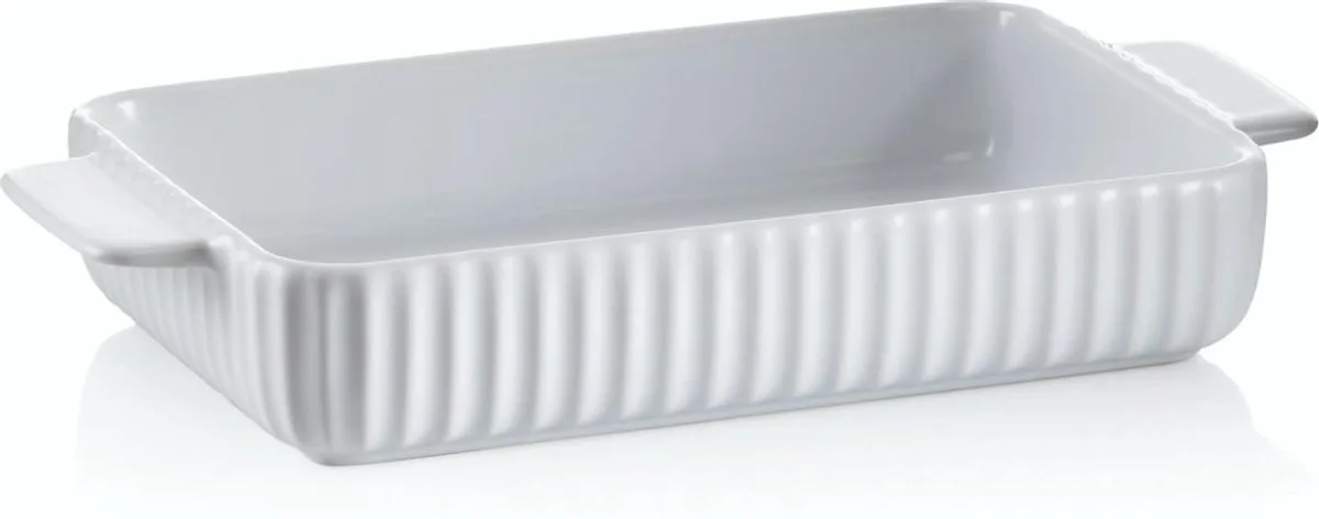 Ovenschaal Keramiek 27 cm x 14 cm fra Kela i Hvid – produktbillede