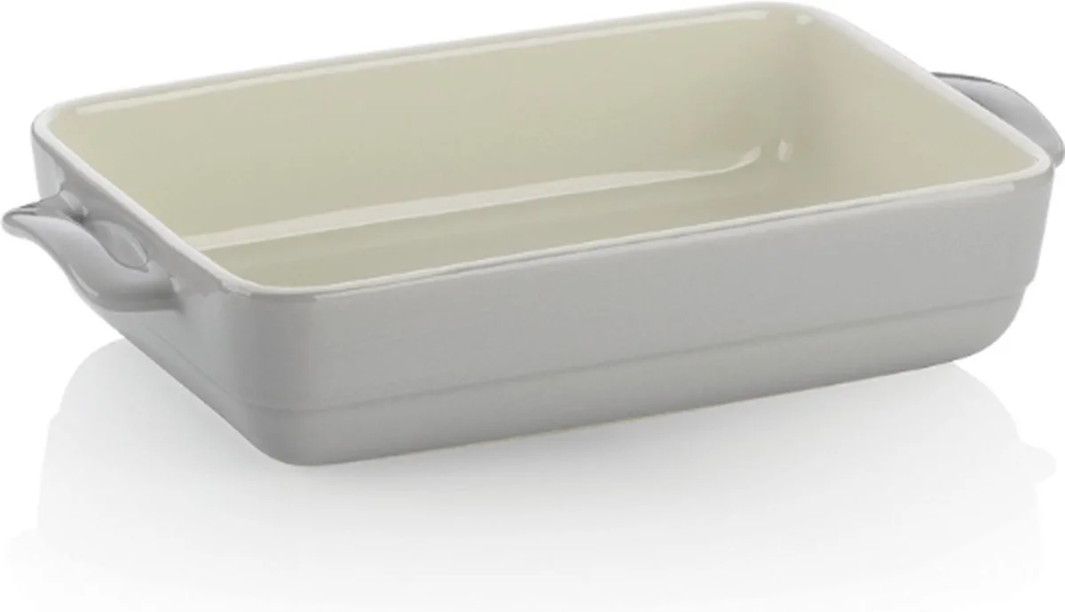 Ovenschaal, Keramiek, 32 x 19 x 6.5 cm van Kela in Grijs – productfoto