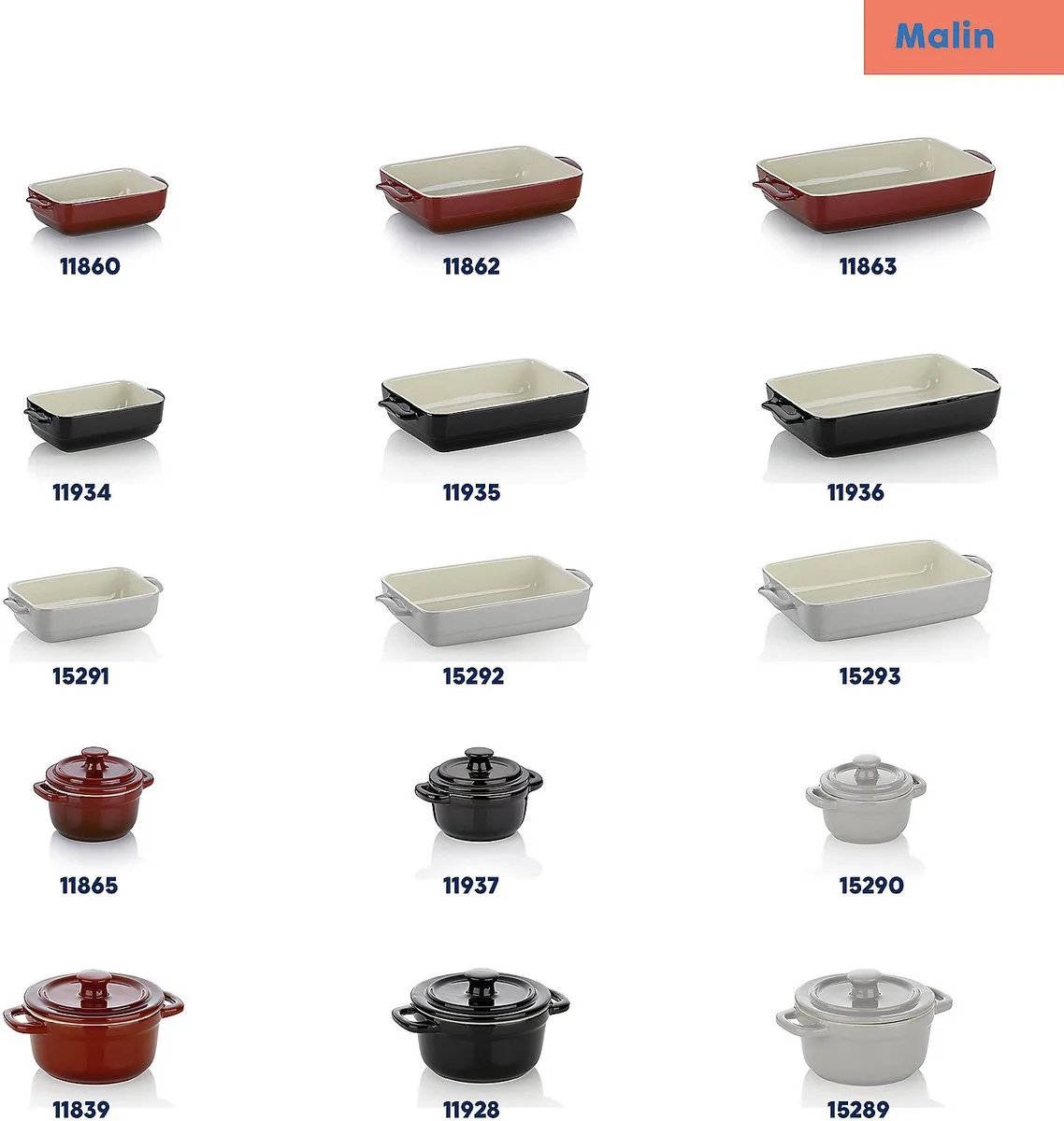 Ovenschaal, Keramiek, 37.5 x 22 x 7 cm de Kela en Gris – photo produit