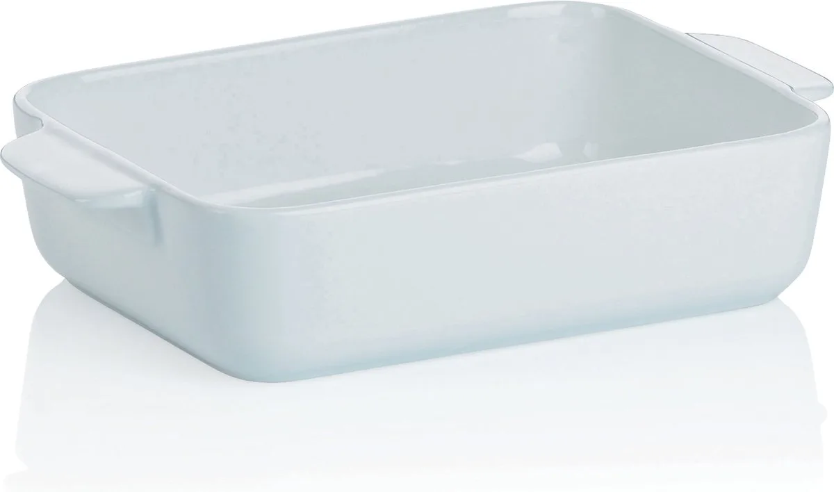 Ovenschaal Porselein, 22 cm x 13.5 cm fra Kela i Hvid – produktbillede