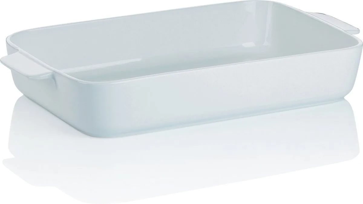 Ovenschaal Porselein, 40.5 cm x 23 cm fra Kela i Hvid – produktbillede