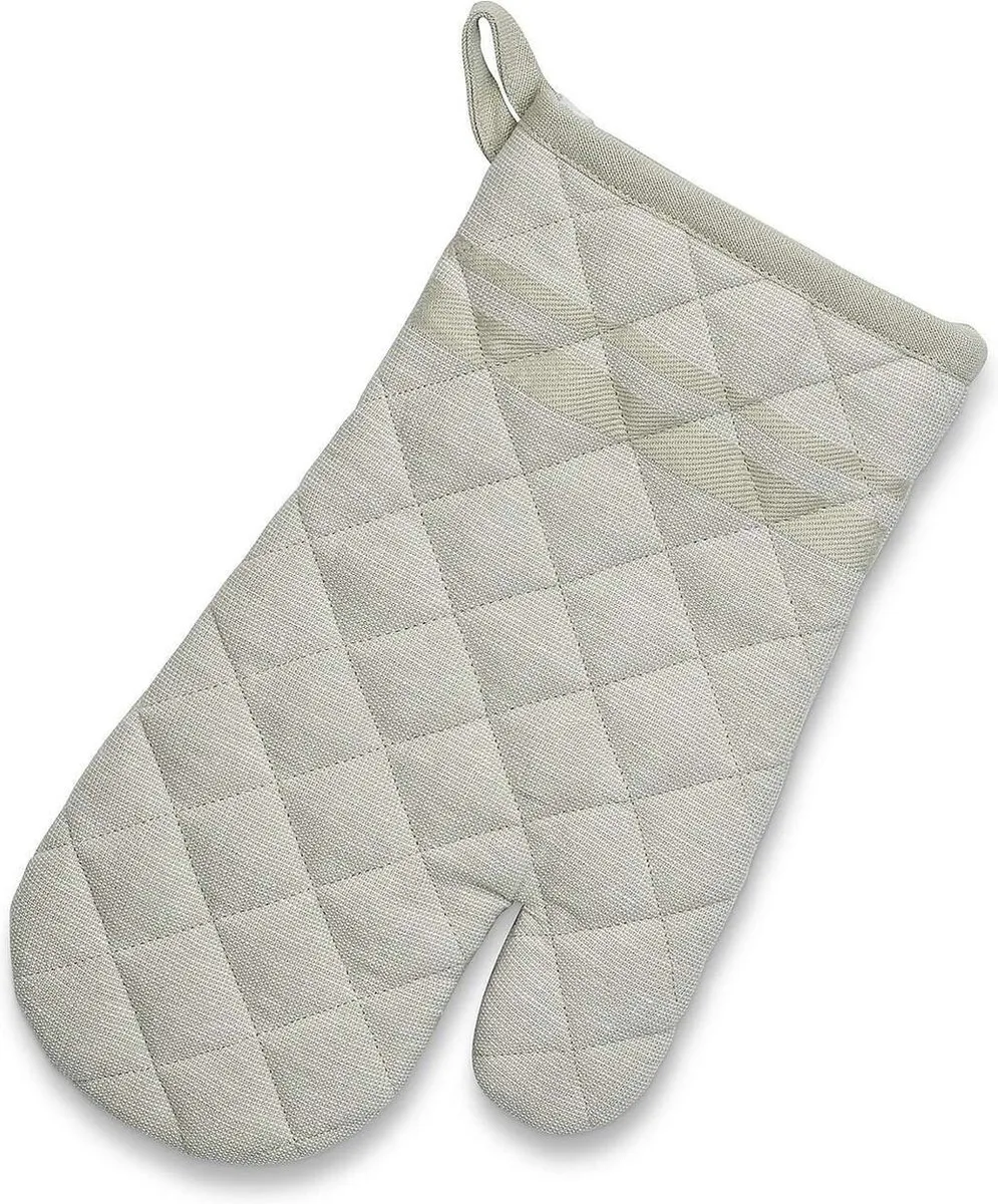 Ovenwant, Ovenhandschoen, Katoen, met Streep, 31 x 18 cm van Kela in Beige – productfoto