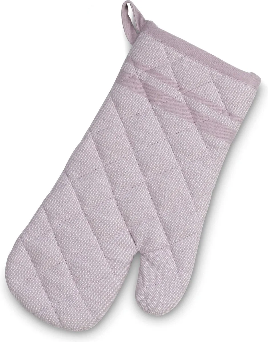 Ovenwant, Ovenhandschoen, Set van 4 Stuks, Katoen, met Streep, 31 x 18 cm från Kela i Lila – produktbild
