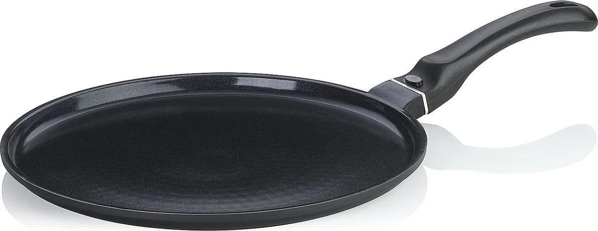 Pannenkoekenpan, 28 cm, Non-stick, PFAS/PTFE vrij, Gegoten Aluminium van Kela in Zwart – productfoto