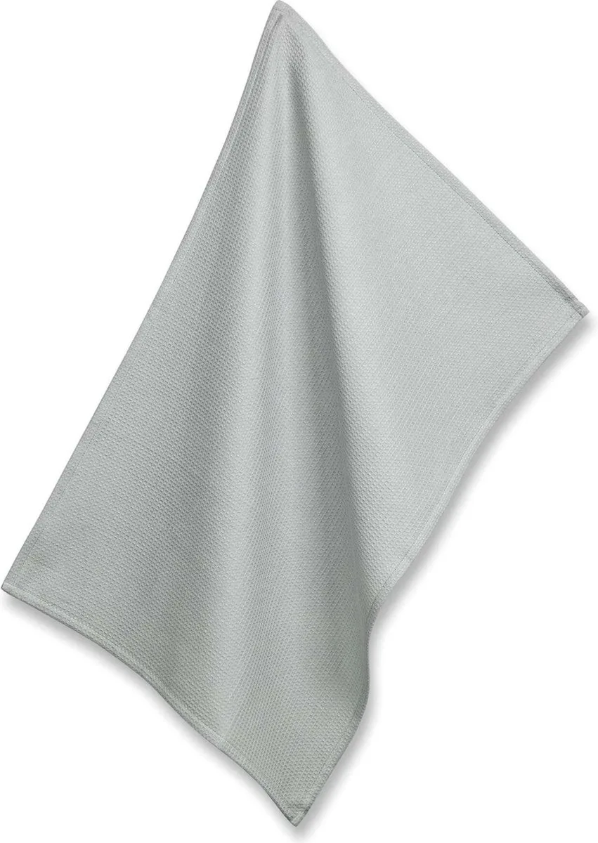 Theedoek, Set van 4 Stuks, Katoen, 70 x 50 cm van Kela in Grijs – productfoto