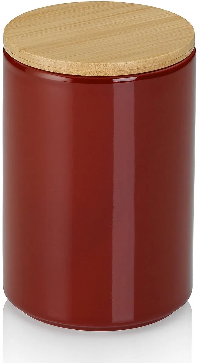 Voorraadpot, 0.8 L, Keramiek van Kela in Rood – productfoto