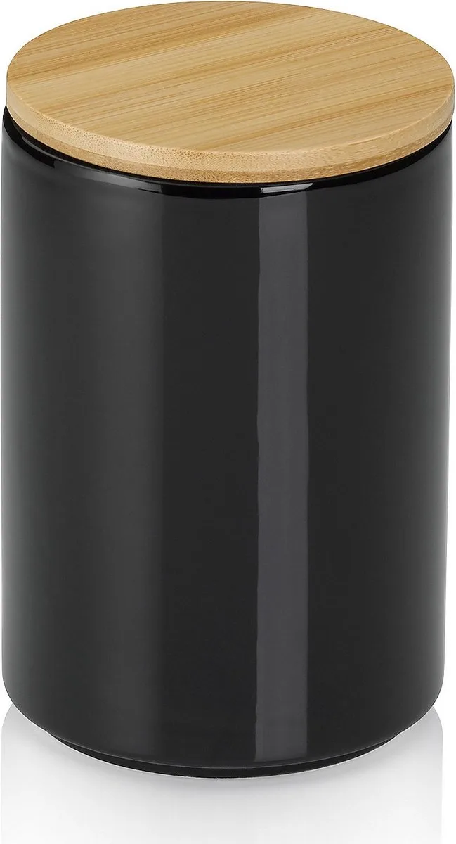 Voorraadpot, 0.8 L, Keramiek von Kela in Schwarz – Produktfoto