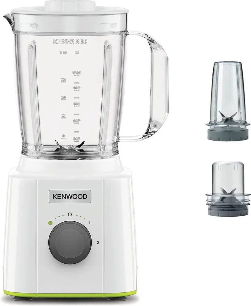 Blend-Xtract 3-in-1 BLP31.D0WG 1,6 l Blender voor op aanrecht 350 W Wit de Kenwood en Transparent – photo produit