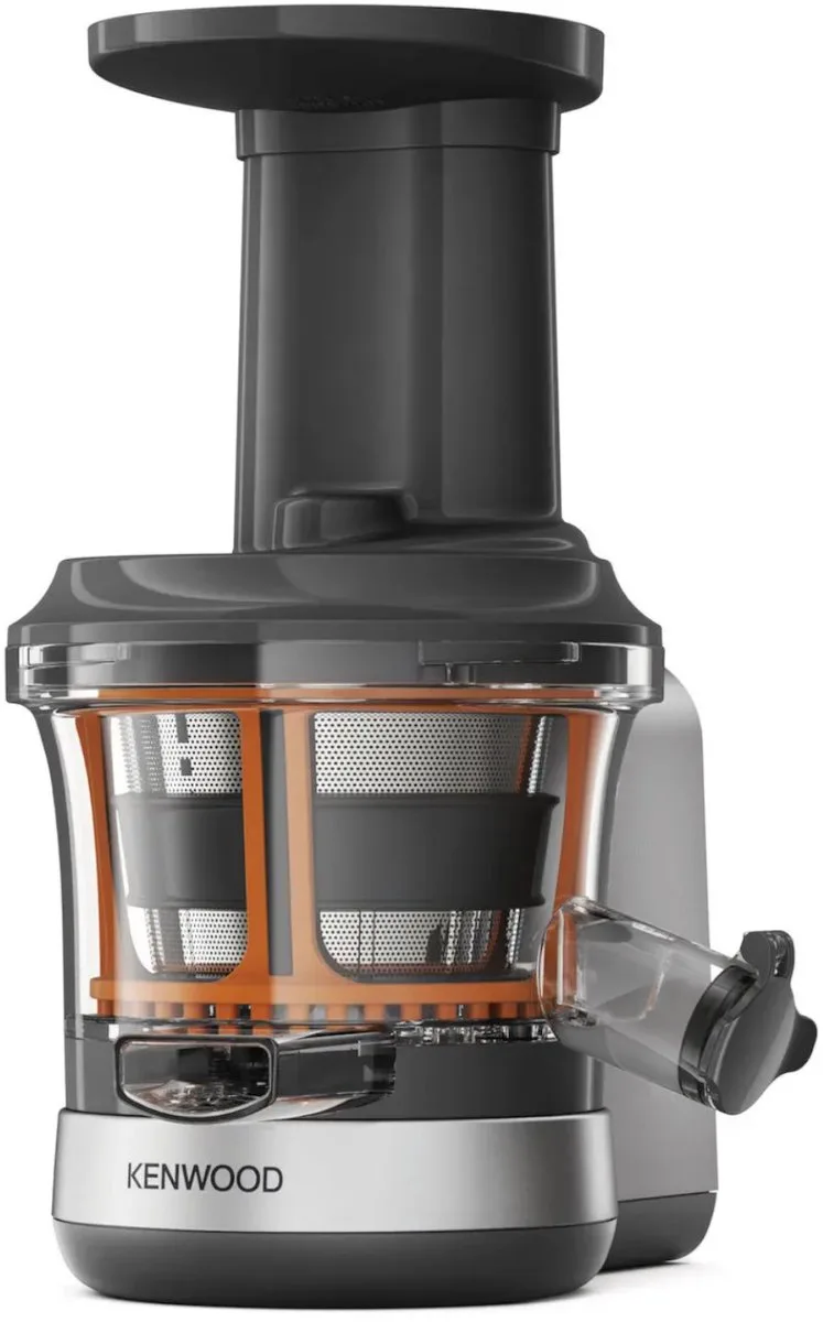 KAX720PL SlowJuicer - Elektrische Sapcentrifuge voor Kenwood Keukenmachines - 400ml Capaciteit - Anti-Drupfunctie - Zilvergrijs by Kenwood in Staal – product photo