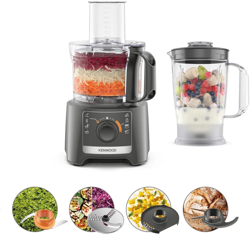 MultiPro Compact - FDP31.170GY - Foodprocessor de Kenwood en Gris – photo produit