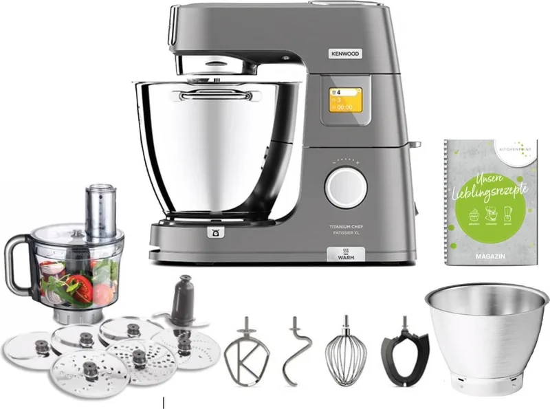 Titamium Chef Patissier XL KWL90.594SI - Keukenmachine von Kenwood in Silber – Produktfoto