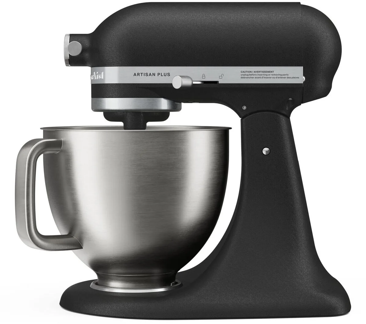 Artisan Plus 5KSM50PKVEBK Keukenmachine - 4,7 Liter - 325W - Kantelbare Motorkop - Gietijzer Zwart (Cast Iron Black) fra KitchenAid i Vulkaanzwart – produktbillede